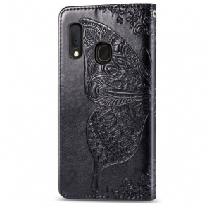 Case voor Samsung Galaxy A20e Bescherming Reliëfvlinder