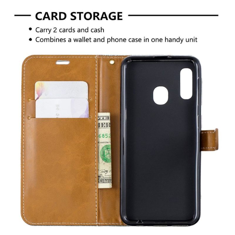 Cover voor Samsung Galaxy A20e Stoffen Bekleding
