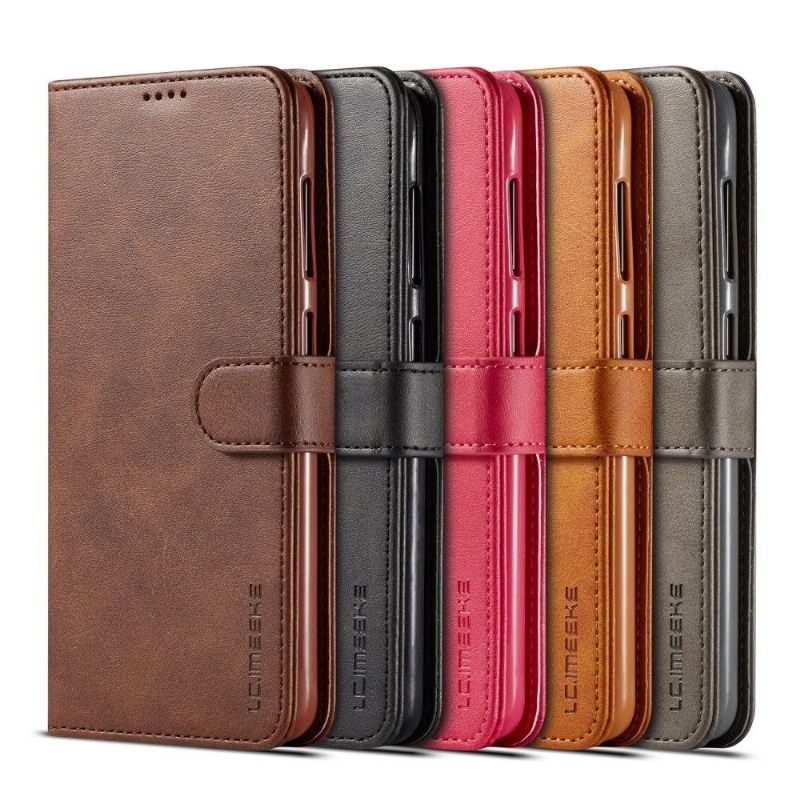 Cover voor Samsung Galaxy A20e Tommy-stijl Leer