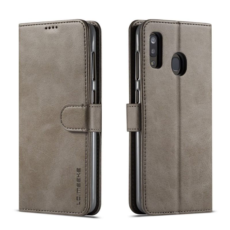 Cover voor Samsung Galaxy A20e Tommy-stijl Leer