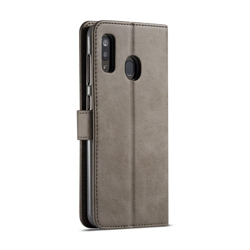 Cover voor Samsung Galaxy A20e Tommy-stijl Leer