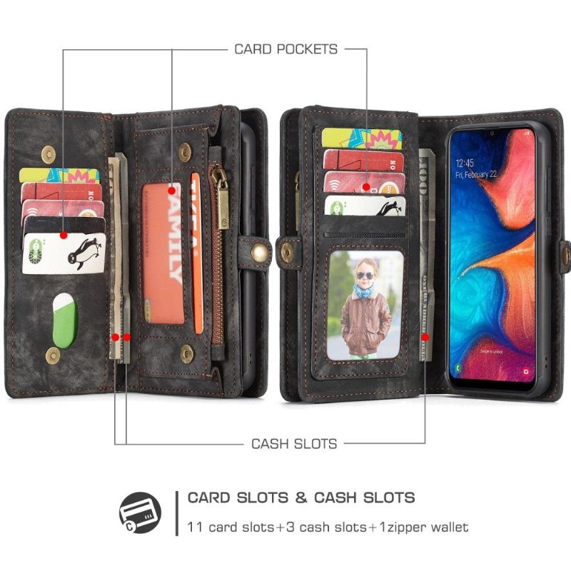 Hoesje Cover voor Samsung Galaxy A20e Anti-fall 2 in 1 Magnetisch