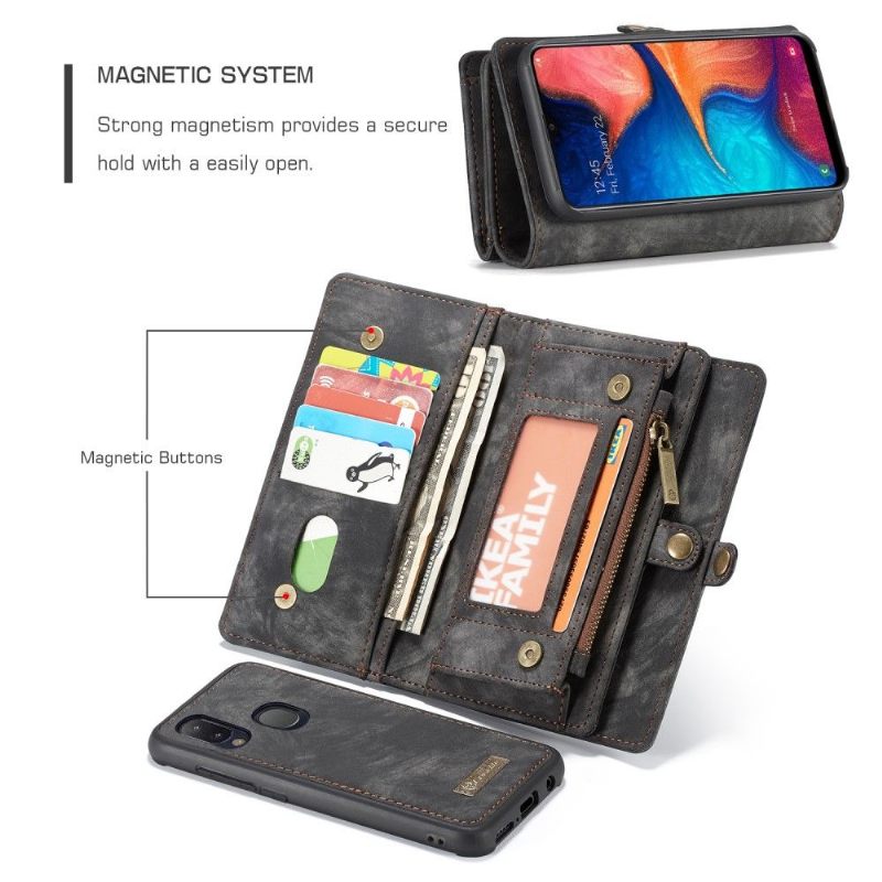 Hoesje Cover voor Samsung Galaxy A20e Anti-fall 2 in 1 Magnetisch