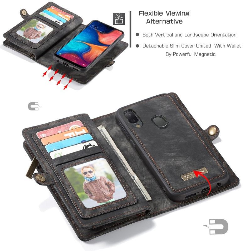 Hoesje Cover voor Samsung Galaxy A20e Anti-fall 2 in 1 Magnetisch