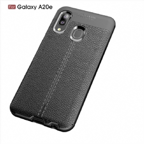 Hoesje voor Samsung Galaxy A20e Anti-fall Afwerkingsgel Van Kunstleer