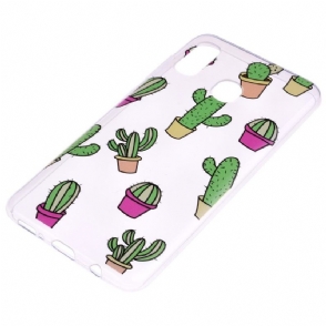 Hoesje voor Samsung Galaxy A20e Transparante Cactus