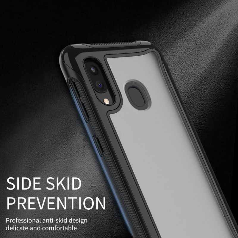 Hoesje voor Samsung Galaxy A20e Transparante Omtrek In Kleur