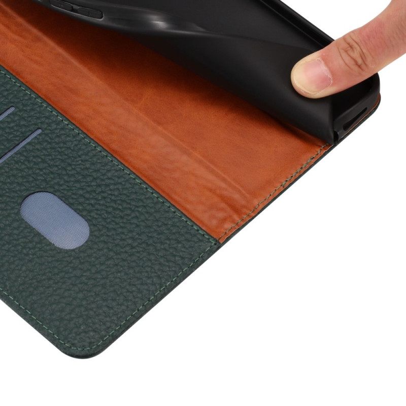 Folio-hoesje Realme 14t 5g Echt Leer