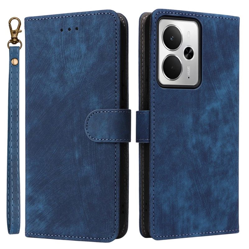 Folio-hoesje Realme 14t 5g Rfid-bescherming Suède-look