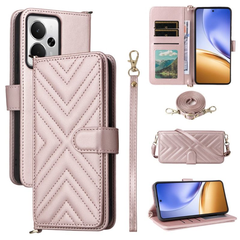 Folio-hoesje Realme 14t 5g Telefoonhoesje Bandje En Schouderband