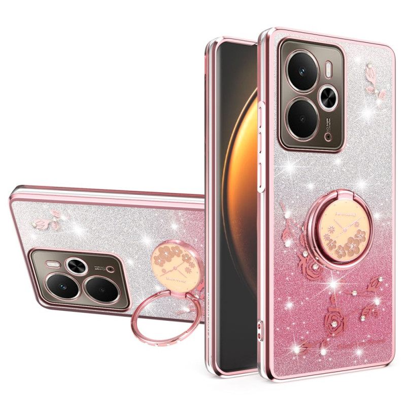 Hoesje Realme 14t 5g Ringhouder Met Strass-steentjes