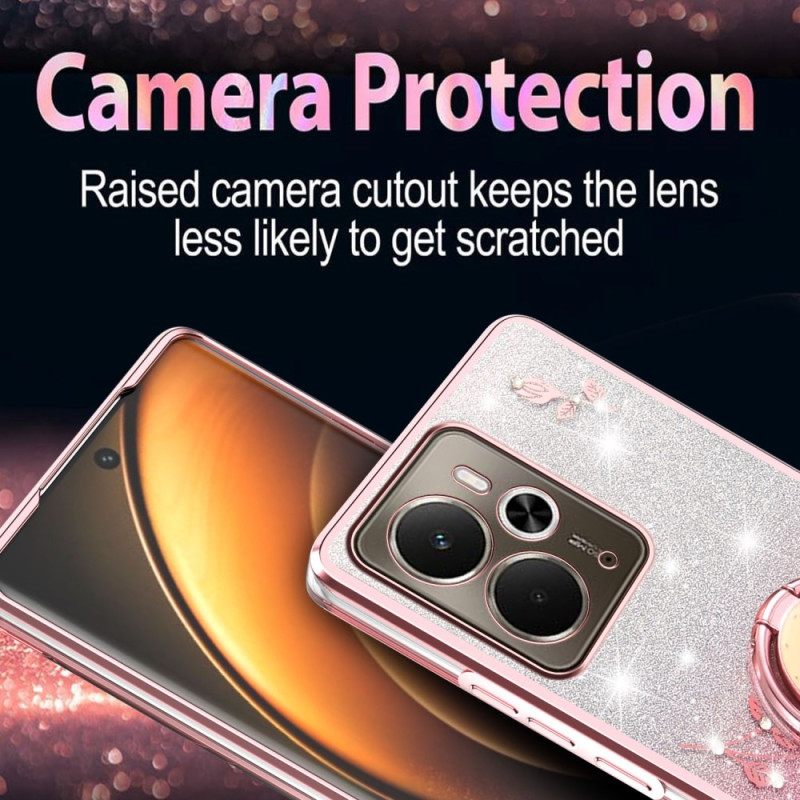 Hoesje Realme 14t 5g Ringhouder Met Strass-steentjes