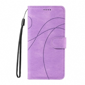 Leren Hoesje Realme 14t 5g Rimpeling Bescherming Hoesje