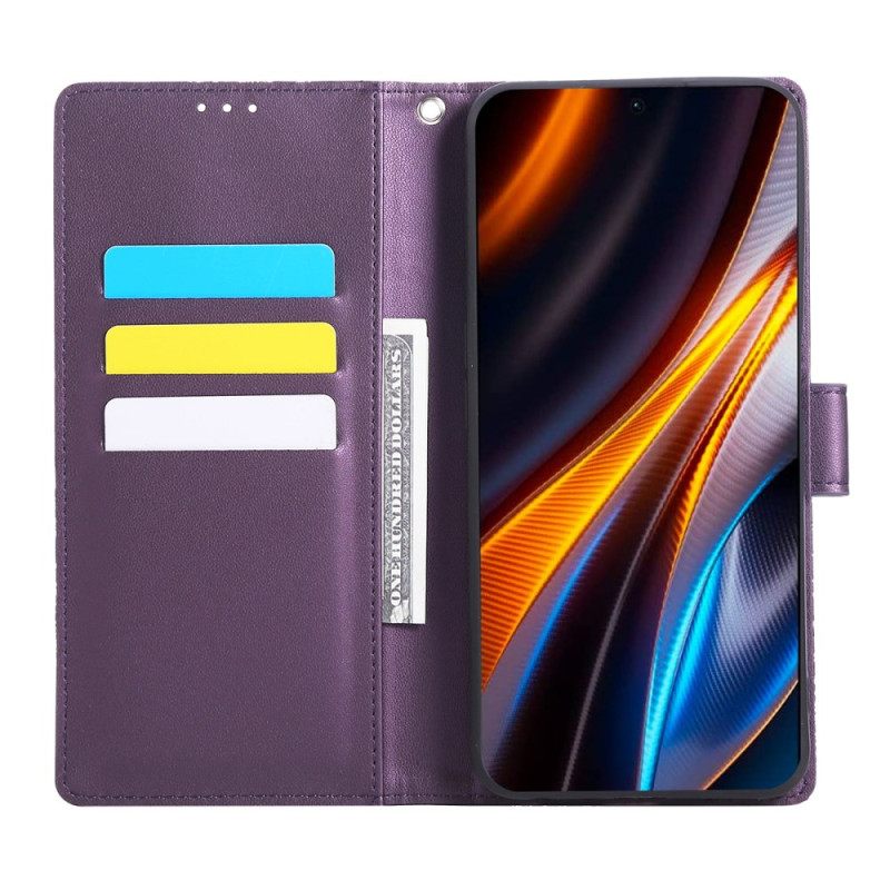 Leren Hoesje Voor Realme 14t 5g Kanten Bloemen