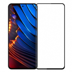 Bescherming Van Zwart Contour Gehard Glas Voor Poco X5 Pro 5G Pinwuyo