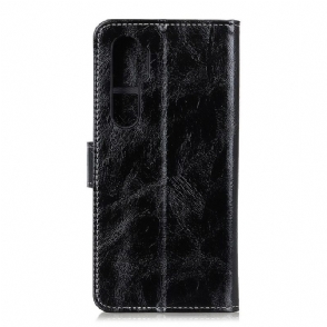 Cover voor Xiaomi Mi Note 10 Lite Luxe Stiksels Met Leereffect