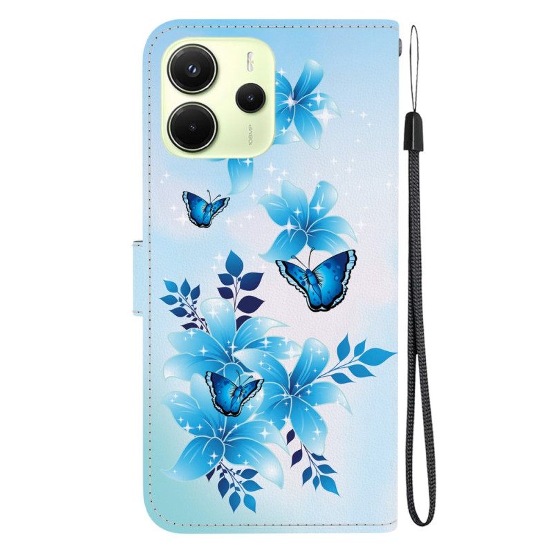 Bescherming Hoesje Xiaomi Redmi Note 14 5g Blauw Landschap