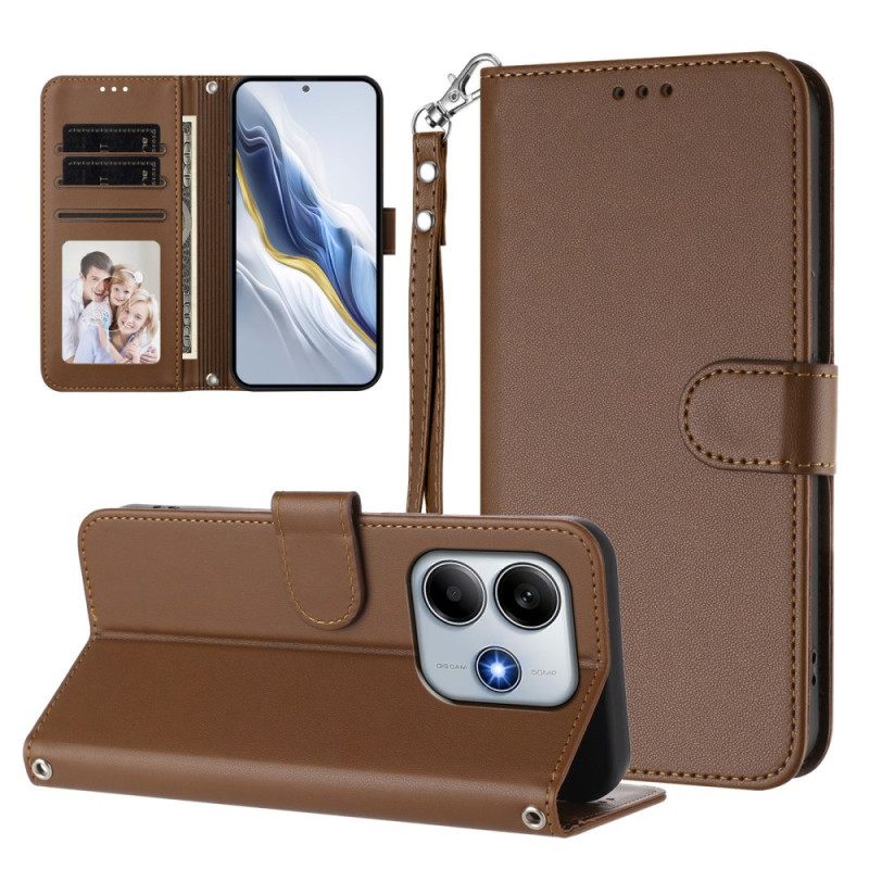 Bescherming Hoesje Xiaomi Redmi Note 14 5g Effen Met Koord