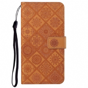 Bescherming Hoesje Xiaomi Redmi Note 14 5g Etnische Stijl Met Bandje