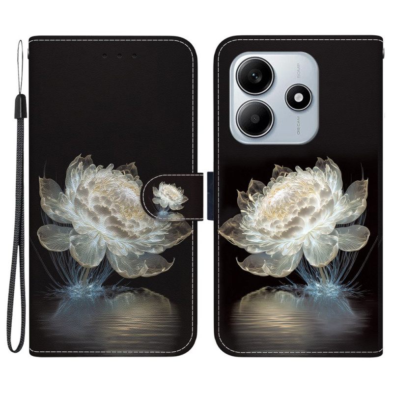 Bescherming Hoesje Xiaomi Redmi Note 14 5g Kristallen Pioenroos