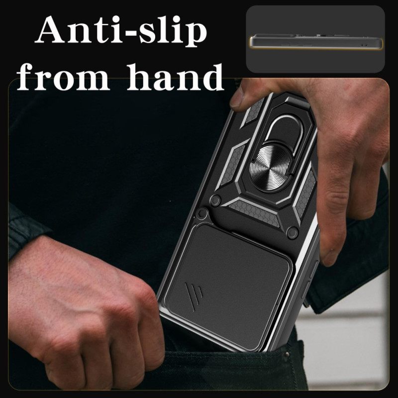 Case Hoesje Xiaomi Redmi Note 14 5g Telefoonhoesje Schuifbare Camerahoes En Standaard