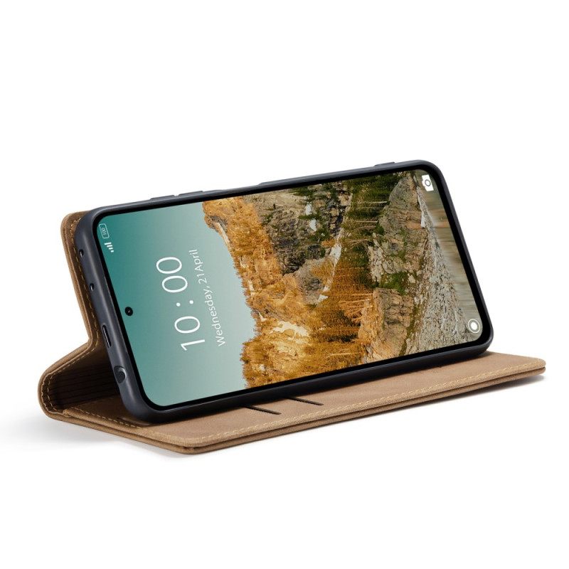 Folio-hoesje Xiaomi Redmi Note 14 5g Caseme Lederlook Bescherming Hoesje