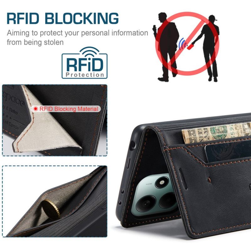 Folio-hoesje Xiaomi Redmi Note 14 5g Denimstof