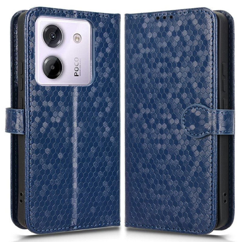 Folio-hoesje Xiaomi Redmi Note 14 5g Glanzende Spikes Met Koord