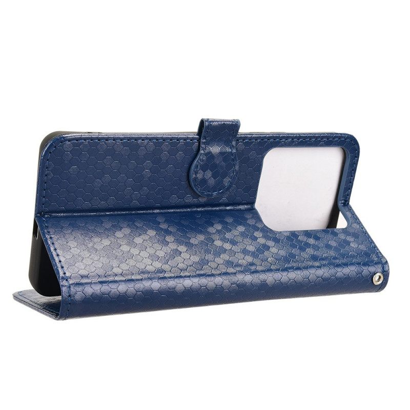 Folio-hoesje Xiaomi Redmi Note 14 5g Glanzende Spikes Met Koord