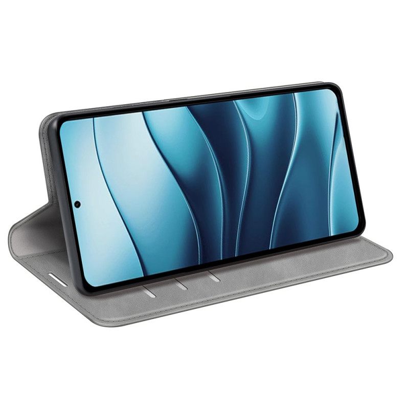 Folio-hoesje Xiaomi Redmi Note 14 5g Leerstijl