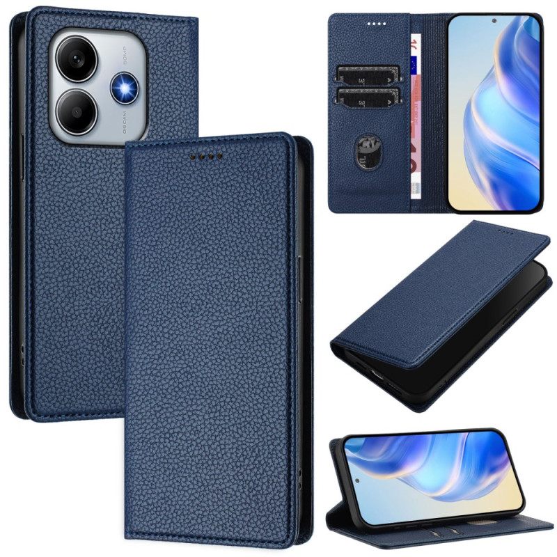 Folio-hoesje Xiaomi Redmi Note 14 5g Rfid-blokkering Met Leerlook Bescherming Hoesje