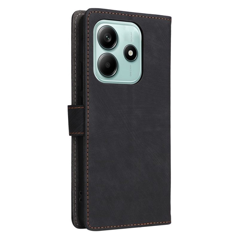 Folio-hoesje Xiaomi Redmi Note 14 5g Suède-effect Rfid-bescherming