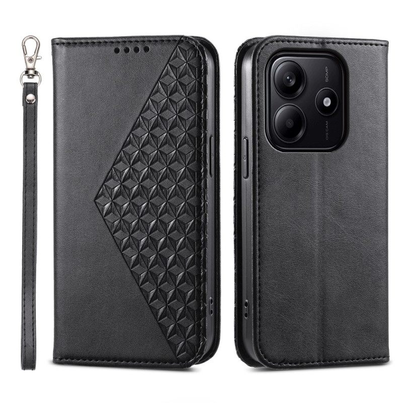 Folio-hoesje Xiaomi Redmi Note 14 5g Telefoonhoesje Diamantdesign