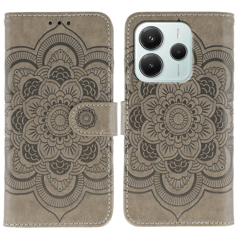 Folio-hoesje Xiaomi Redmi Note 14 5g Telefoonhoesje Mandala Design
