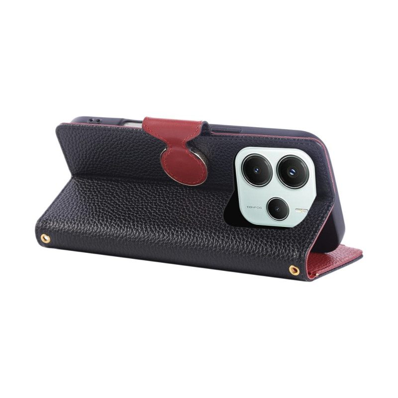 Folio-hoesje Xiaomi Redmi Note 14 5g Telefoonhoesje Portemonnee In Retrostijl