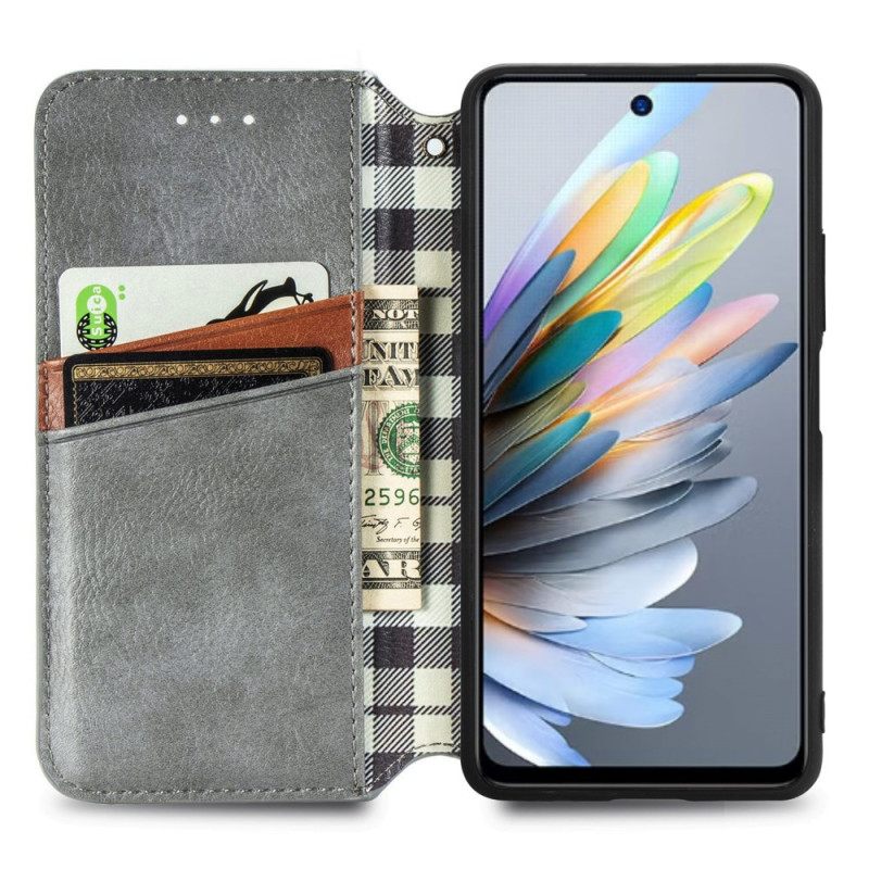 Folio-hoesje Xiaomi Redmi Note 14 5g Vintage Leerlook Bescherming Hoesje