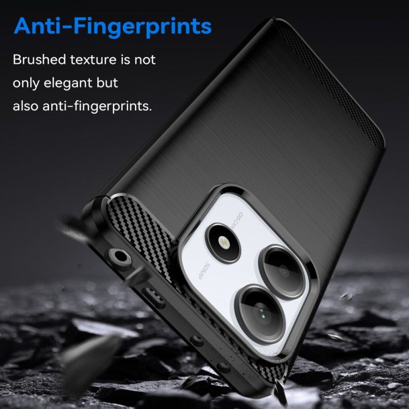 Hoesje Voor Xiaomi Redmi Note 14 5g Geborsteld Koolstofvezel