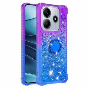 Hoesje Xiaomi Redmi Note 14 5g Glitter Met Verloop En Houder Bescherming Hoesje