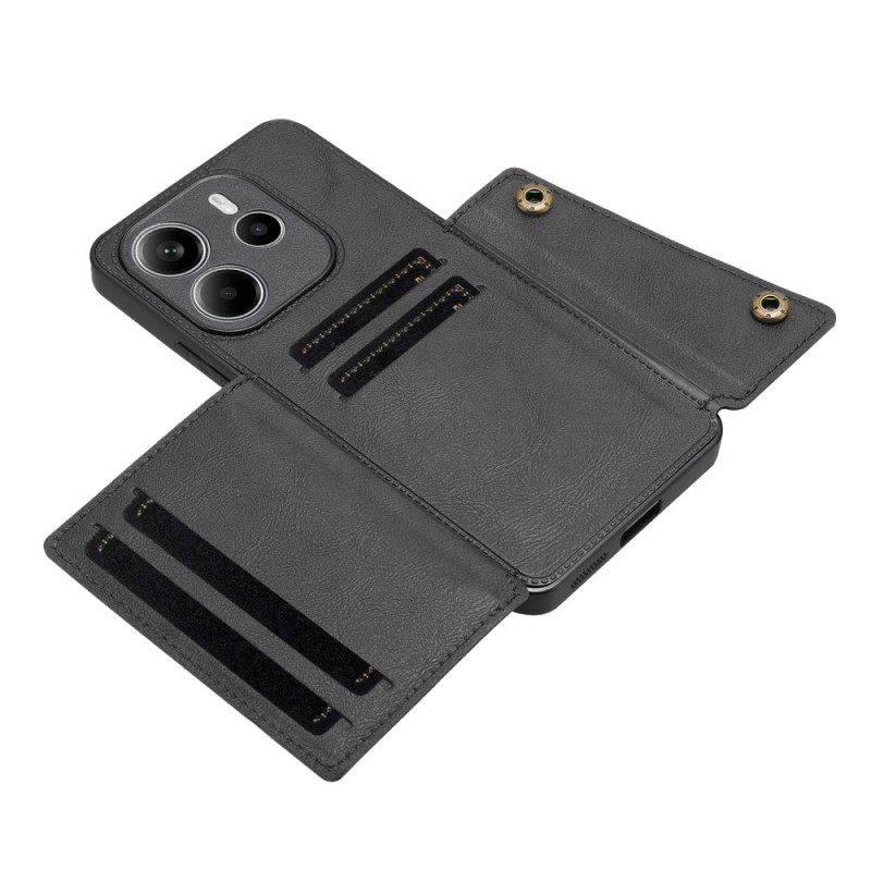 Hoesje Xiaomi Redmi Note 14 5g Kaarthouder En Standaard