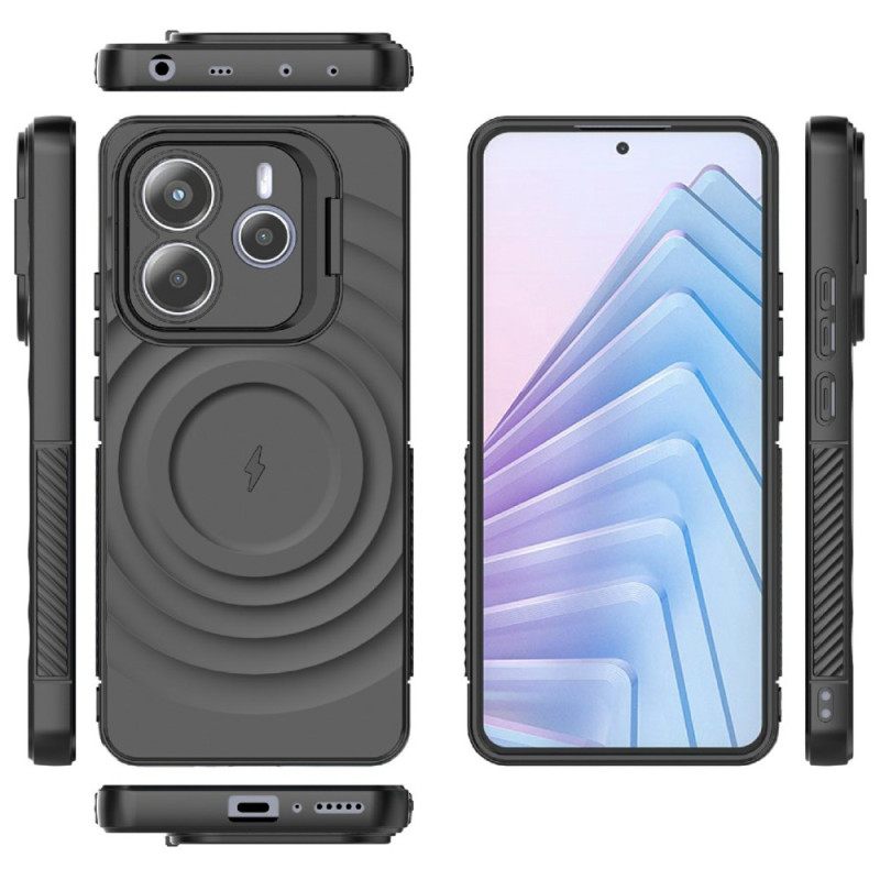 Hoesje Xiaomi Redmi Note 14 5g Magsafe-compatibel Met Golvend Ontwerp