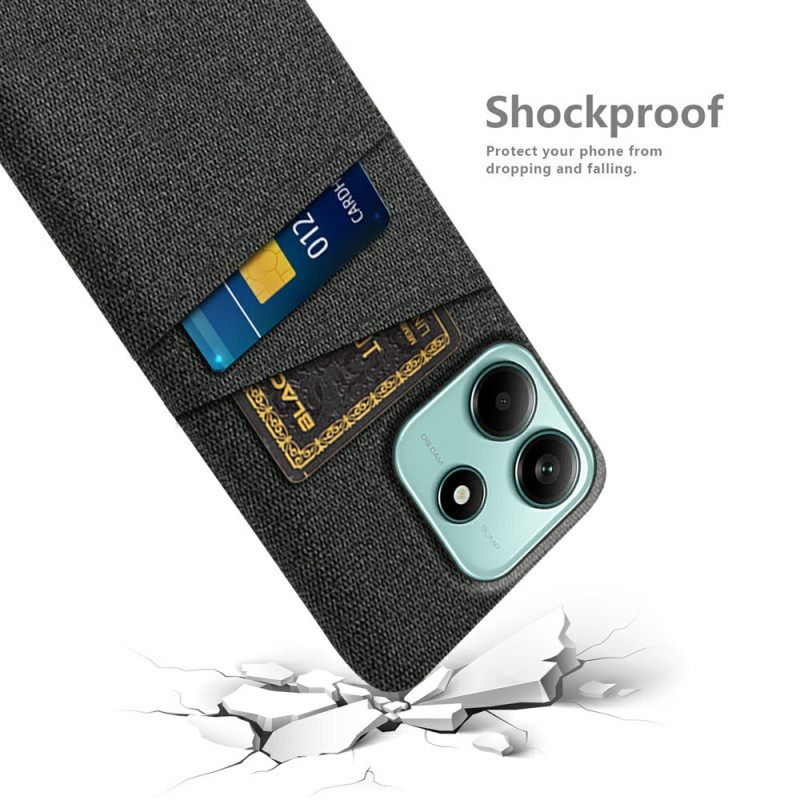 Hoesje Xiaomi Redmi Note 14 5g Stoffen Kaarthouder