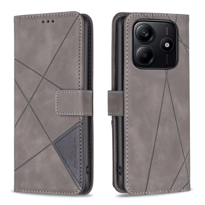 Leren Hoesje Voor Xiaomi Redmi Note 14 5g Binfen Color Geometrisch