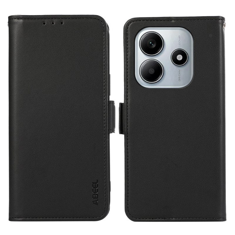 Leren Hoesje Voor Xiaomi Redmi Note 14 5g Rfid-beschermende Portemonnee Abeel