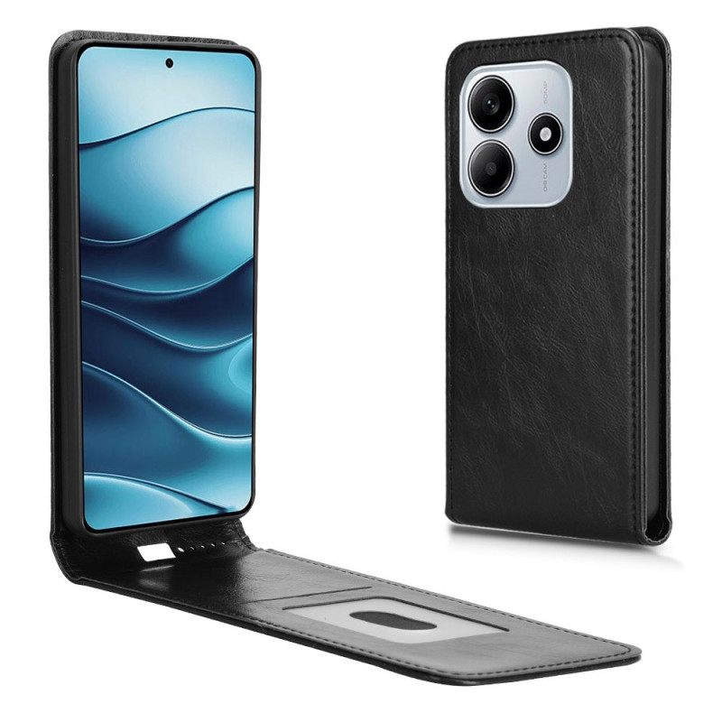 Leren Hoesje Voor Xiaomi Redmi Note 14 5g Verticale Klep