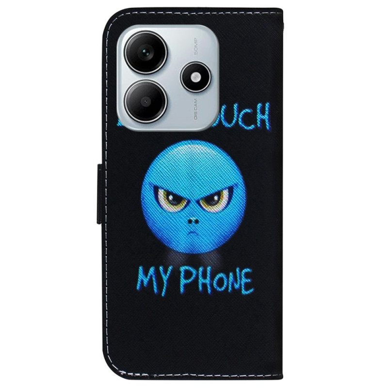 Leren Hoesje Xiaomi Redmi Note 14 5g Emoji-telefoon Bescherming Hoesje