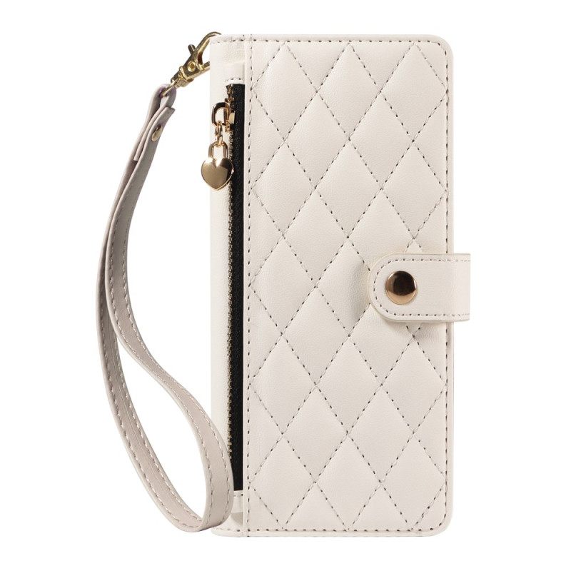 Leren Hoesje Xiaomi Redmi Note 14 5g Gewatteerd Met Bandjes Bescherming Hoesje