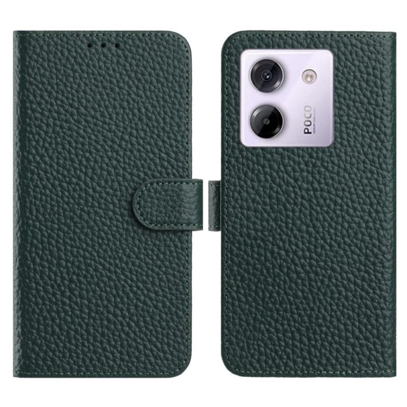 Leren Hoesje Xiaomi Redmi Note 14 5g Lychee Leer Bescherming Hoesje