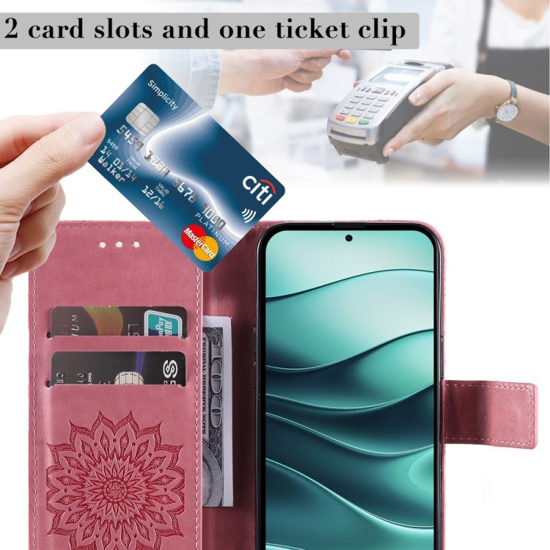 Leren Hoesje Xiaomi Redmi Note 14 5g Mandala