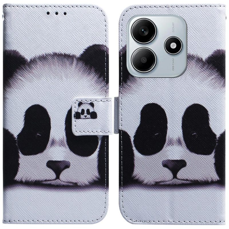 Leren Hoesje Xiaomi Redmi Note 14 5g Panda