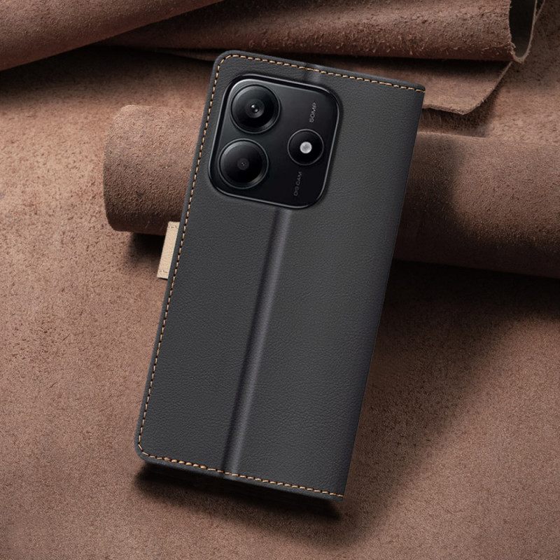 Leren Hoesje Xiaomi Redmi Note 14 5g Tweekleurig Binfen Kleur